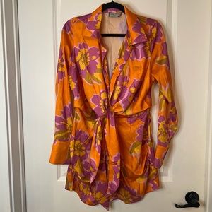 Runaway the Label Long Sleeve Shirt Dress Size 6